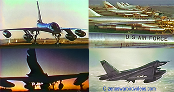 Photos of Convair B-58 "Hustler" Supersonic bombers on the ground and in the air. c 2010 www.zenoswarbirdvideos.com